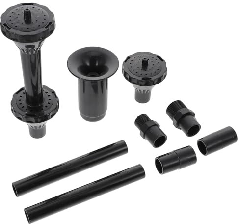 TOPBATHY 9 Pcs Fountain Nozzle Heads Water Feature Accessories Fountain Pump Nozzle Set Water Spray Heads for Submersible Pump Pool Pond