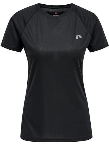 Newline Damen Women Core Running S/S T-Shirt, Schwarz, XL EU