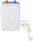Calentador electrónico de agua caliente de 8 litros, flujo de agua instantáneo, temperatura ajustable: 30-75 °C Azul,blanco,rojo
