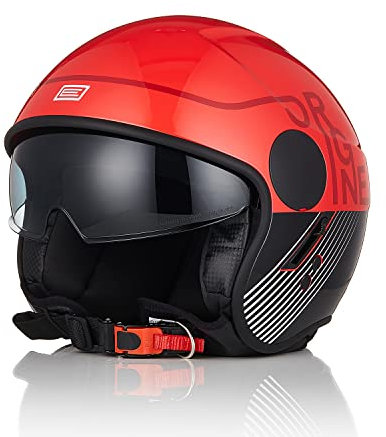 ORIGINE Casco Jet Moto Casco Scooter Abierto con Visera Homologado ECE 22-06