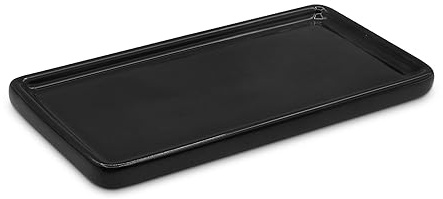 LoeJan Vassoio da bagno da 15,2 cm, piatto da bagno in ceramica per bancone da cucina, sapone profumo, candela, piccolo piatto organizer per piante decorative per la casa