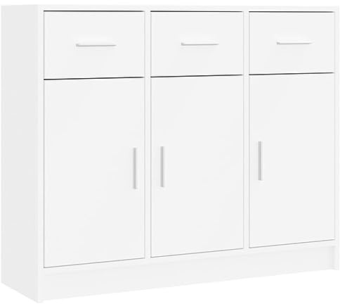 vidaXL Sideboard White 91x28x75 cm Engineered Wood