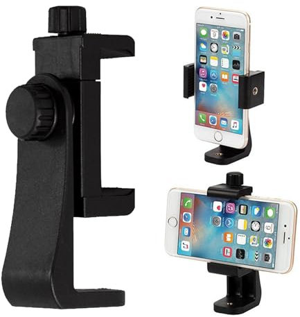 Kiuiom Teléfono Inteligente Soporte Universal, Adaptador De Clip De Teléfono, Soporte para Trípode Cámara Clip, Montaje De Trípode