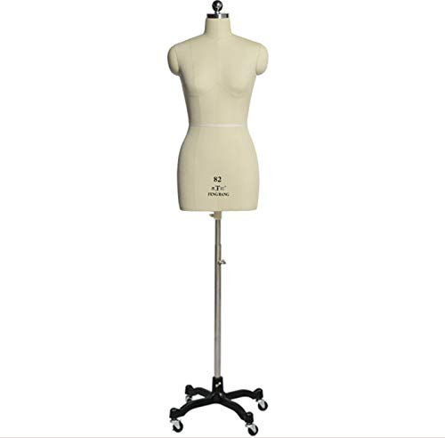 Schneiderpuppe für Damen, Schneiderpuppen für Damen zum Nähen von Kleidung, Styropor-Mannequinkörper mit Rädern