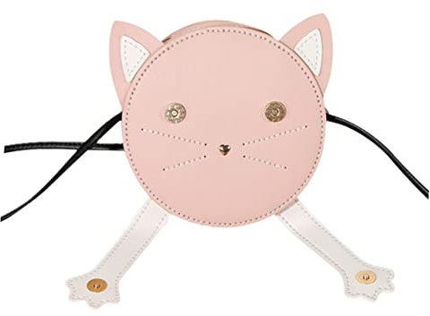 MUSISALY Selbstgemacht Pu Taschen Strickset Für Damen Mädchen Langlebiges Pu Material Katze Design Zubehör Zur Taschenherstellung Bastelset Für Individuelle Umhängetasche