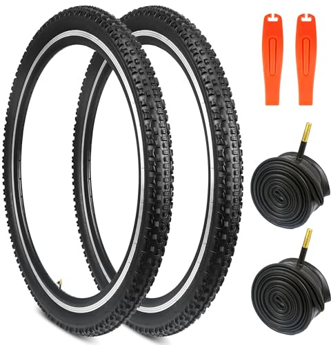 GRELiving 2 Stück Fahrradreifen+Fahrradschlauch Fahrradmantel 29 x 2.1 Zoll Bike Tires Reifen für Mountain Bike/Citybike/Rennrad
