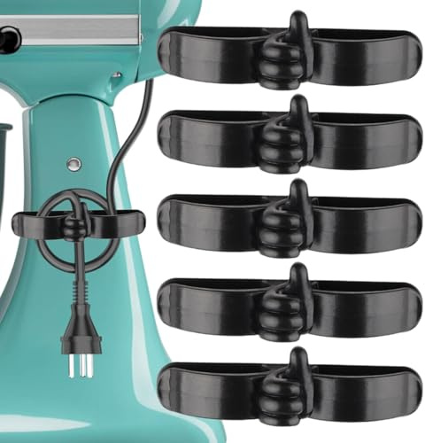 Portacavo per apparecchio da attaccare, avvolgicavo per apparecchio | Fermacavo per avvolgicavo da 5 pezzi | Fermacavo, Avvolgicavo per robot da cucina, frullatore, pentola a pressione, bollitore elet