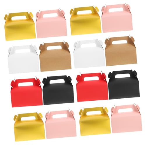 JECOMPRIS 24stücke Süßigkeiten Box Aus Papier Bonbonbehälter Bunte Party-dekoration Tischdeko Für Shower Party-süßigkeitenhalter Geschenkboxen Für Feiern
