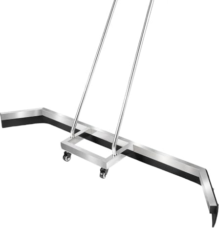 Großflächenrakel 100cm Standrakel Stahl Flächenrakel Effiziente Wasserentfernung für Basketballplätze, Tennisplätze, Badmintonplätze