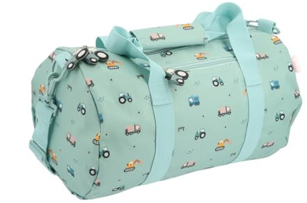 Tutete Borsa sportiva per bambini | Borsa a tracolla regolabile con tasca con cerniera | leggera, resistente e lavabile, ideale per scuola, attività e tempo libero | Trucks