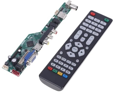 ZGHQHCDRH T.V53.03 Universal LCD TV Controller Driver Board V53 Analog TV TV/AV/PC/HDMI/USB Media Motherboard Replace The TV Motherboard(C)