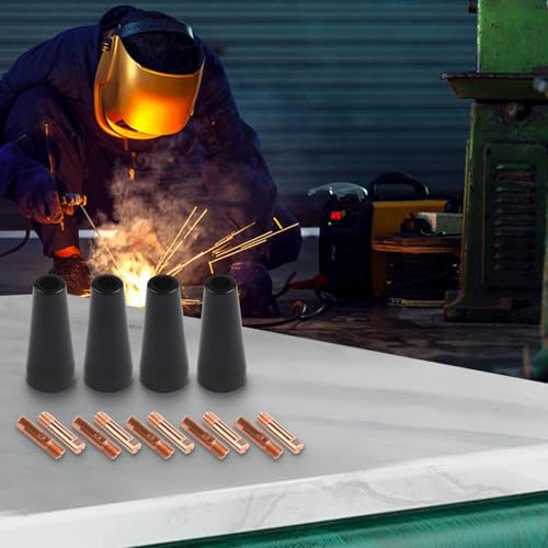 Gettimore Flux Core 14AK Kit d'embouts de buse sans gaz pour soudage MIG 0,9 mm 1,0 mm