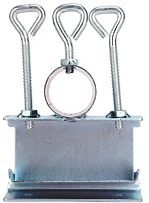 Zerodis Clamp/Holder di Montaggio per Ombrellone, Morsetto di Fissaggio per Ombrellone in Ferro per Ringhiera del Balcone, Portaombrelli