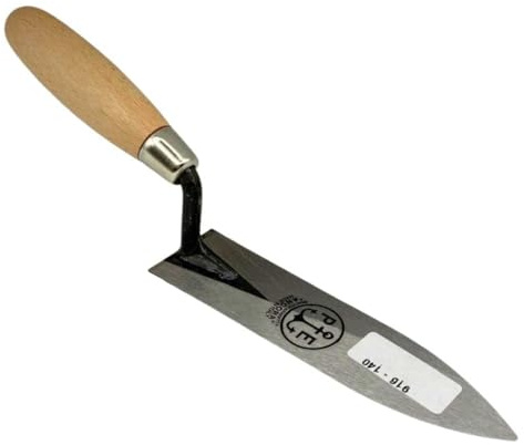 Cazzuola Punta Foglia d’Olivo 14 cm Pavan Acciaio Inox Professionale per Muratura e Finiture Art 916-140