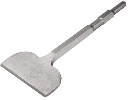QUARKZMAN Burin Hexagonal Pour Marteau-Piqueur Electrique 280mm x 17mm Pour Demolition Jardinage Paysagisme Creusement Decoupage (Largeur Lame: 99mm)