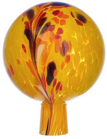 Marolin Rosenkugel für den Garten/Gartenkugel (15cm Durchmesser | gelb)