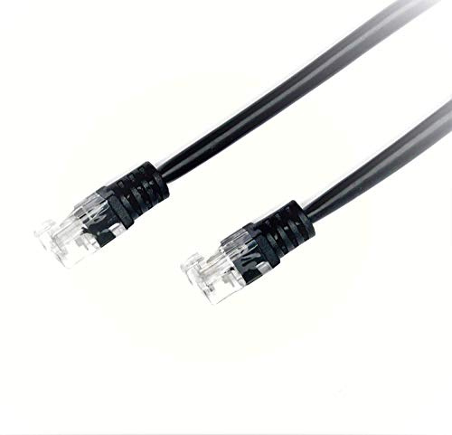Cavo di prolunga telefono RJ11, ADSL, alta velocità, banda larga, per modem router, di qualità. 3m Black