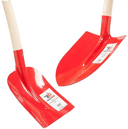 Holsteiner und Frankfurter Schaufel Set mit Eschenholzstiel für Profi-Gartenarbeit, 130cm von SHW-FIRE