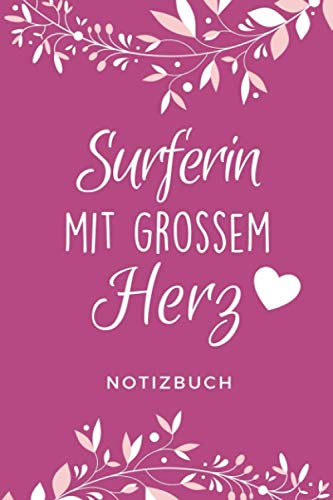SURFERIN MIT GROSSEM DANKE FÜR ALLES! NOTIZBUCH: A5 Wochenplaner 120 Seiten | Surfen Geschenk | Anfänger | Kitesurfen | Wellenreiten | Wassersport | Surfer Journal | Surfen lernen
