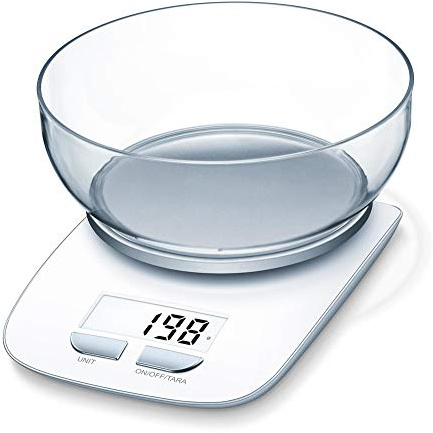 Beurer KS 25 ex Küchenwaage Tara 3 kg Tragkraft 1,2 L Schüssel LCD-Display