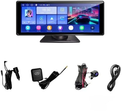 UDSKNV[KSL Autostereo mit Wireless CarPlay/Android Auto, Tragbarer CarPlay-Bildschirm, Auto-Radio-Multimedia-Player Unterstützt Navigation und Mirror Link.