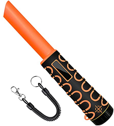 LTLWSH Détecteur de Métaux Professionnel, Pinpointer Détecteur de Métal Portable, IP68 étanches à l'eau et Haute Précision pour Or Argent Trésor,Parfait pour L'Aventure en Plein Air,Orange