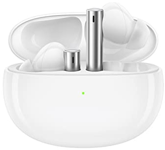 realme Buds Air 3 écouteurs, Réduction active du bruit Bluetooth 5.2, Écouteur amplificateur de basses dynamique de 10 mm, 30 heures de lecture au total, Étanchéité IPX5, Blanc galactique