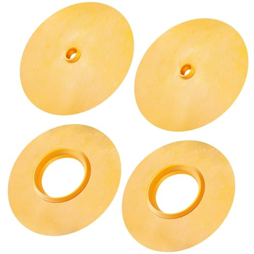 Fabbay 4 Pcs Rubber Gasket Kit Includes Mixing Valve 4-1/2 Inch and Pipe Seal 3/4 Inch Opening Waterproofing Round Gasket Head Seal for Shower Valve and Shower