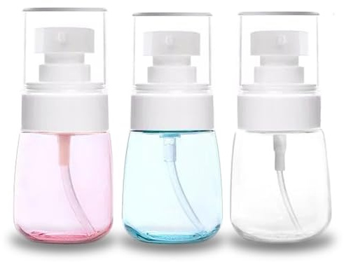 Symbah Small Lotion Bottle, Travel Spray Bottle 30 ML 9PCS, Fine Mist Spray Bottle for Essential Oils, Refillable Travel Containers Plastic Hair Sprayer for Perfume Skincare Makeup Lotion