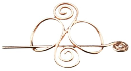 FRCOLOR Keltische Haarnadel Vintage Haarklammer Haarnadeln Keltisch Haarspangen Aus Legierung Wikinger Haarschmuck Feder Haarspangen Pferdeschwanzhalter Für Damen Und Mädchen