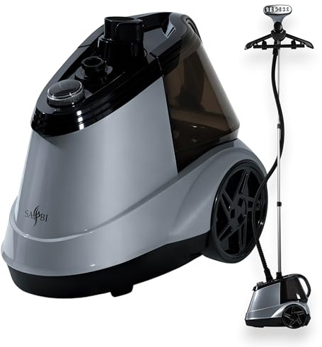 SA BI Professional 2200W Garment Steamer Upright with 2.9L Water Tank, Steamer Clothing KILLS GERMS and Releases Wrinkles in no Time, Clothes Steamer Suitable for all Fabrics