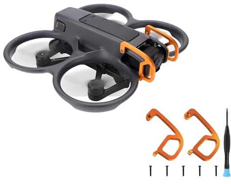 Avata 2 Gimbal stötfångare för DJI Avata 2, anti-kollisionsskyddsstång aluminiumlegering kameralinsskydd, säkerhetsstötfångare för DJI Avata 2 drönare tillbehör (orange)