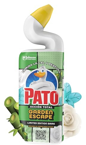 PATO, WC Fragancia Garden Escape, Limpiador Quitamanchas para Inodoro, 750 ml