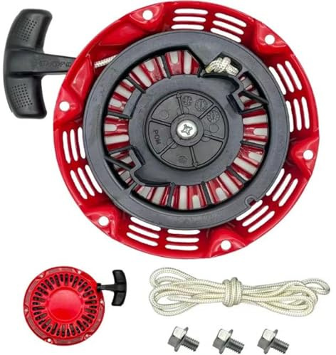 HPGJLEE Handzugstarter Kabelrücklaufstarter Generator Handzugseilgriff Rücklauf Handzugstarter Baugruppe für GX120 GX160 GX200 168F 5.5HP 6.5HP Motoren