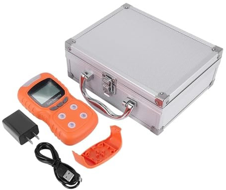YQVEOT Détecteur de Gaz Naturel, Détecteur de gaz 4 en 1 PLT840 CO H2S O2 Moniteur Analyseur de Fuite Détecteur de Fuite de gaz Portable pour Camping Car, Home