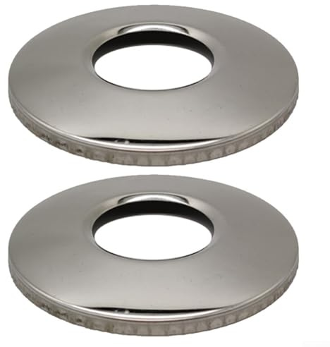 Swimming Pool Ladder Handrail Escutcheon Cover Plates Metal Mounting Hardware Replacement Accessories for Pool Steps 1.9 Inch Rail 2 Pack