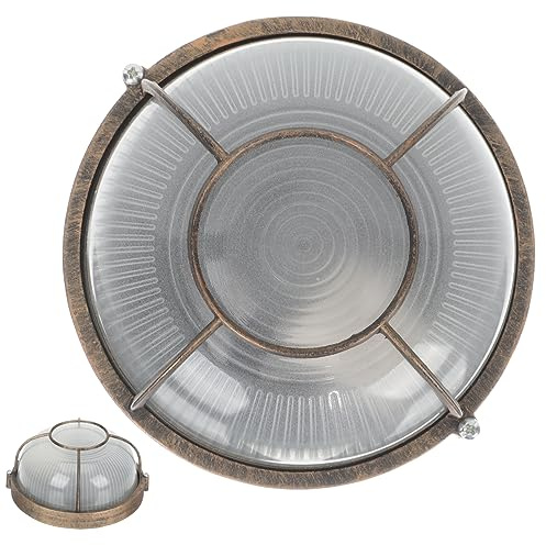 UAUWBRZ Lampada da parete a LED per esterni, montaggio a incasso, senza lampadina inclusa, ideale per giardino, patio, soffitto e design resistente alle intemperie