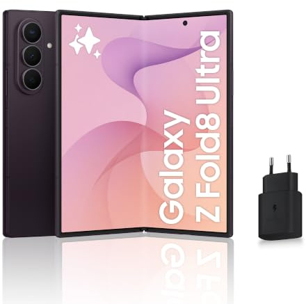 Samsung Galaxy Z Fold8 Ultra Smartphone Pliable, 256 Go, Techno Violet | Téléphone Portable Android avec Galaxy AI Double, Écran Multitâche, Batterie 5000 mAh, Capteur Photo 200MP, Version FR