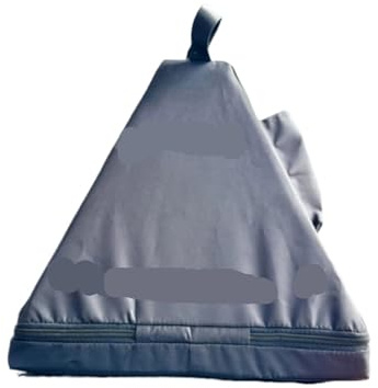 Väska för sjungande skålar, bärbara bärväskor i kristall, sjungande pyramidtyg, lätt väska för klangskålar (9 tum 10 tum svart)