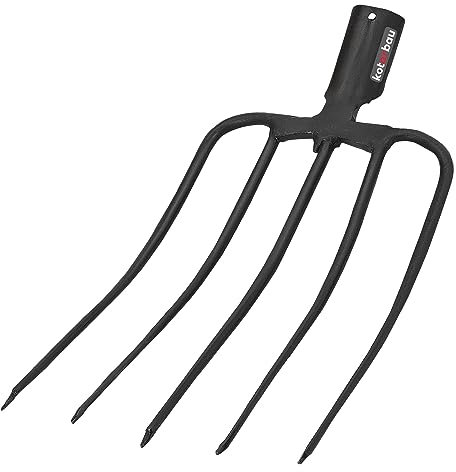 KOTARBAU® Forke 5 Zinken Heugabel Mistgabel Mistforke Gartengabel Gartenforke Dunggabel Spatengabel Gabel für Garten Drahtgabel für Garten und Landwirtschaft
