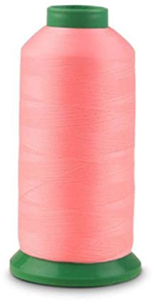 Dunkeln Leuchtendes Nähgarn 3000 Yards Spule 150D/2 Polyester Rosa | Garn für Nähmaschine, Weich und Superhell, zum Nähen für Maschinenstickerei, für Taschen und Handyriemen
