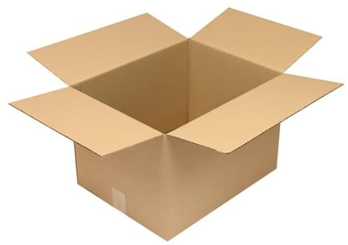 DENIOS Wellpapp-Faltkarton 1-wellig, Innenmaß 450 x 350 x 300 mm, Qualität 1.30C