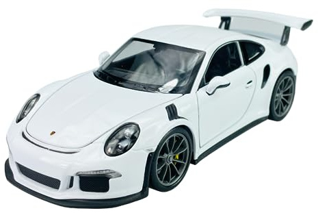 Welly Porsche 911 991 GT3 RS Coupe Weiss 2011-2018 1/24 Metall Modell Auto Die Cast Neu im Kasten