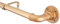 Curtain pole 76cm to 213cm GOLD Adjustable Curtain Pole 30inch to 84inch 25mm (1) diameter Wrap Around Curtain Rod Industrial style Designed for Indoor/Outdoor use