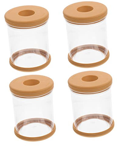 BCOATH 4stücke Transparente Hydroponische Blumentöpfe Aus Imitationsglas Kleine Pflanzgefäße Für Sukkulenten Und Zimmerpflanzen Für Luftpflanzen Und Aquarien-dekoration