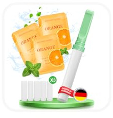 1 PC S2.0 Smettere di Fumare con 15 Cartucce Filtro al Gusto di Arancione Per Migliorare Respirazione,Portatile Smettere di Fumare Prodotti,sans nicotina