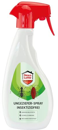 Nexa Lotte Ungezieferspray, 500 ml - Insektizidfrei für Ameisen, Wanzen - Effektive Bekämpfung für Innen- und Außenbereich