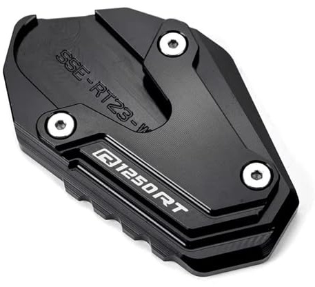 VQLDPX Motorrad-Seitenständer-Fußpolster Für R 1250 RT R1250 RT R1250RT R 1250RT 2022 2023 Verlängerungsfußplatte Motorradständer Platte Verbreiterung(Schwarz)