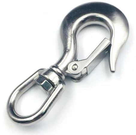 MOUMOUTEN 0.65T Lasthaken, Loop Swivel Cargo mit 360°Drehgelenk zur flexiblen Anpassung an unterschiedliche Hebeanforderungen