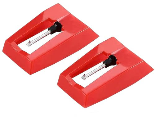 2 agujas de tocadiscos, aguja de repuesto, accesorios, lápiz óptico, repuesto universal, discos de vinilo, repuesto para tocadiscos, fonógrafo